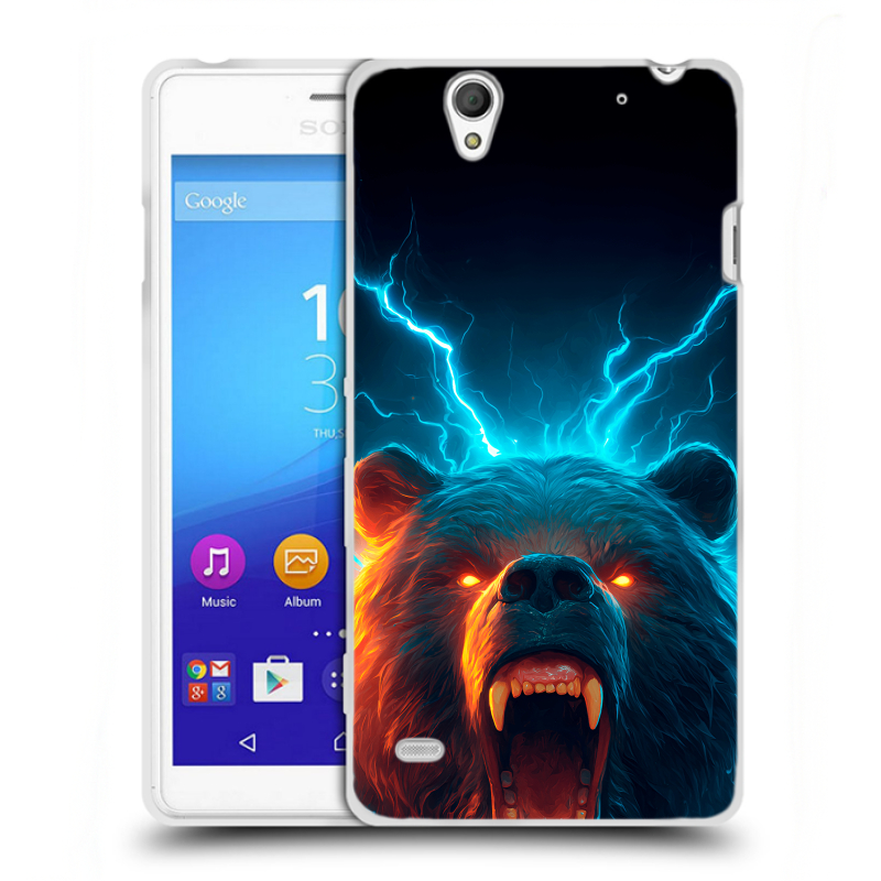 Пластиковый чехол на Sony Xperia C4 с принтом Медведь Пластиковый чехол на Sony Xperia C4 с принтом Медведь