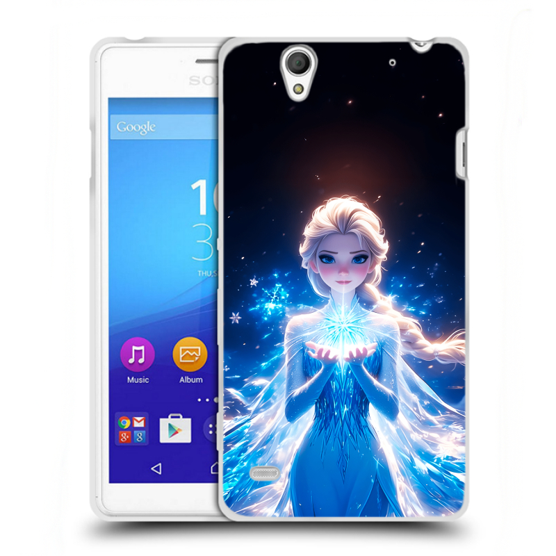 Пластиковый чехол на Sony Xperia C4 с принтом Холодное сердце Frozen Пластиковый чехол на Sony Xperia C4 с принтом Холодное сердце Frozen