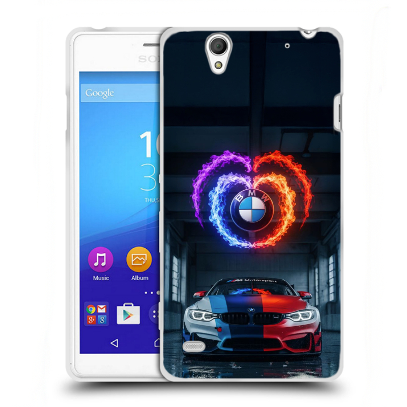 Пластиковый чехол на Sony Xperia C4 с принтом BMW БМВ Пластиковый чехол на Sony Xperia C4 с принтом BMW БМВ