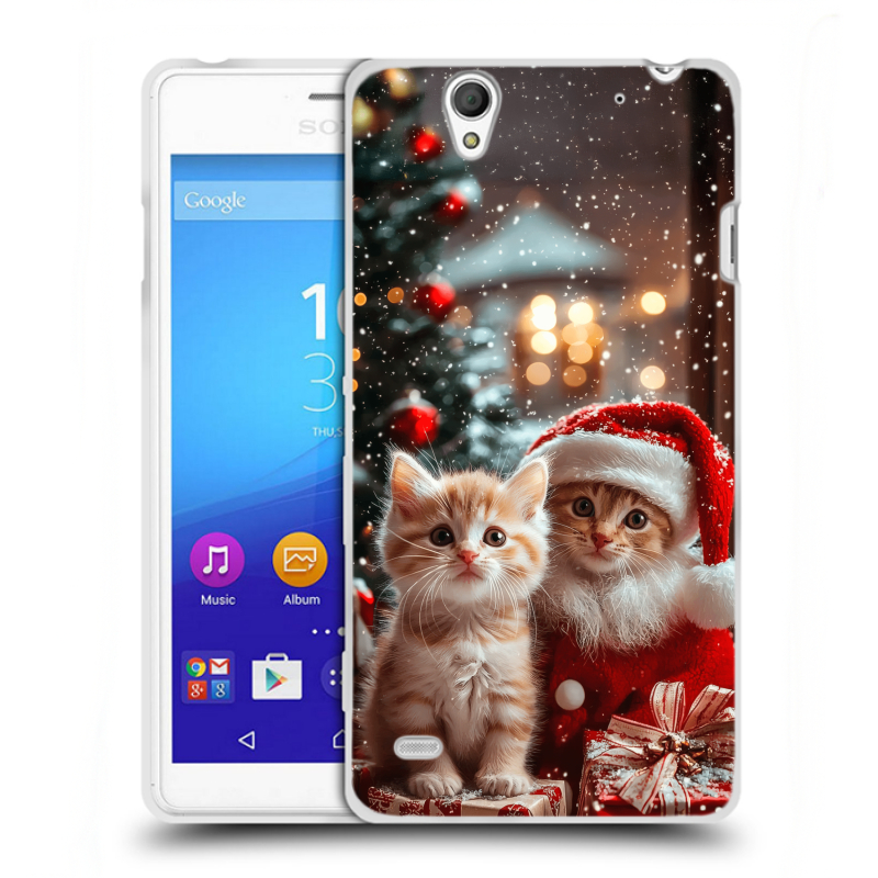 Пластиковый чехол на Sony Xperia C4 с принтом Новый год Пластиковый чехол на Sony Xperia C4 с принтом Новый год