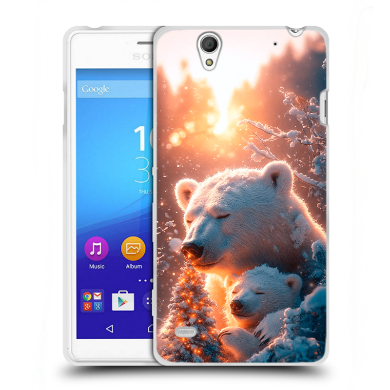 Пластиковый чехол на Sony Xperia C4 с принтом Новый год Пластиковый чехол на Sony Xperia C4 с принтом Новый год
